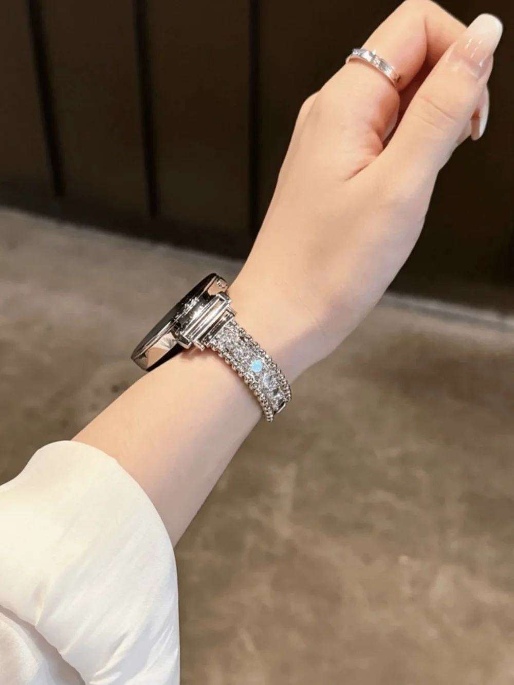 Smartwatch Band Crystal Silver  Bracelet for Smartwatch
